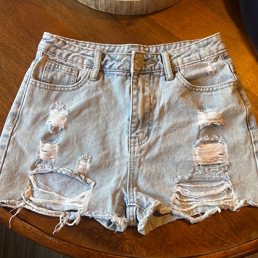 SHEIN teen denim shorts